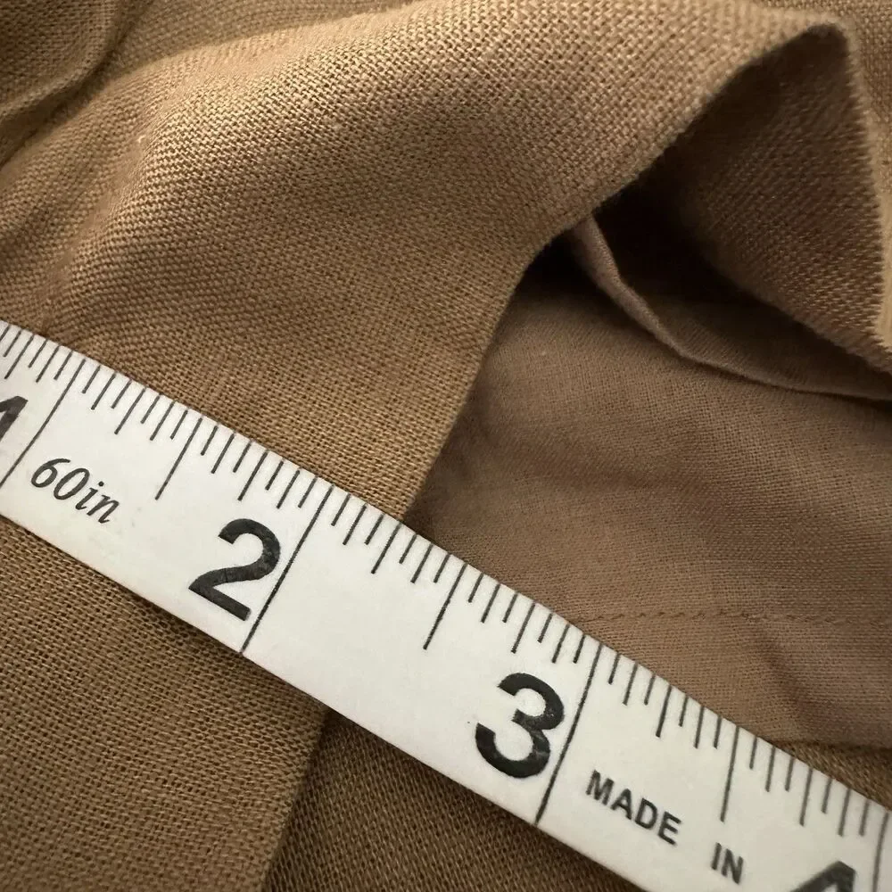 Tuckernuck x Studio McGee Augusta Shorts Sz M Linen Cotton Mocha NEW